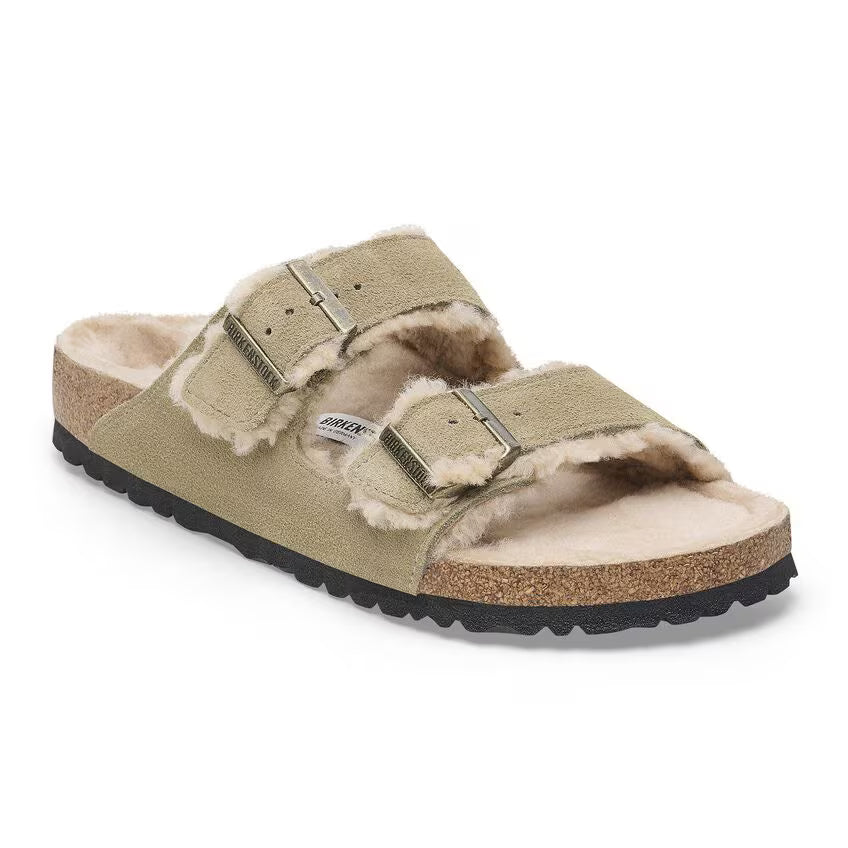Arizona Shearling Suede Leather - Taupe